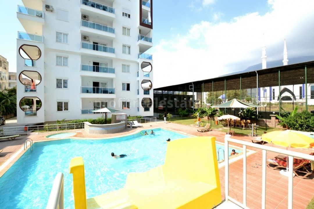 Апартаменты студийного плана в комплексе с бассейном в 250 метрах от моря в Махмутларе, Алания, 35 кв.м. ID-1017 фото-2