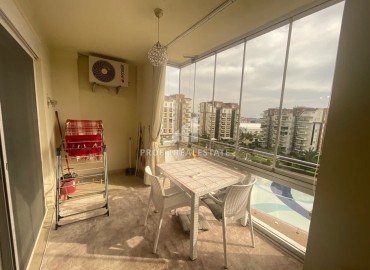 Меблированная трехкомнатная квартира 100 м2, с застекленным балконом, в 500 метрах от моря в Авсалларе, Аланья ID-13223 фото-12