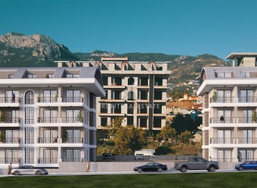 Новый инвестиционный проект в районе Алании – Оба, на начальном этапе строительства, квартиры 56-125м² ID-13251 фото-2