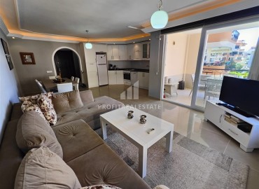 Bright two bedroom apartment 110 m2, with a modern interior, in a residence with facilities in Oba, Alanya ID-13266 фото-1