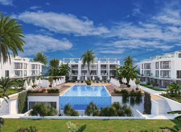 Новые апартаменты 1+1 на этапе строительства в 100 метрах от пляжа, Татлысу, Фамагуста, Северный Кипр, 66-118 м2 ID-13275 фото-1
