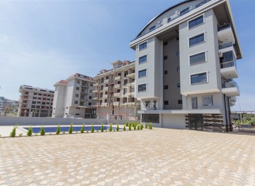 Двухкомнатная квартира в новостройке 53 м2, без мебели, с видом на море, в 150 метрах от пляжа в Каргыджаке, Аланья ID-13277 фото-16