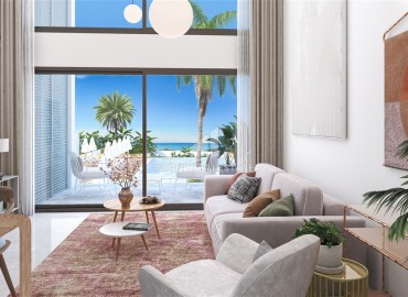 Новые апартаменты 1+1 на этапе строительства в 100 метрах от пляжа, Татлысу, Фамагуста, Северный Кипр, 66-118 м2 ID-13275 фото-10