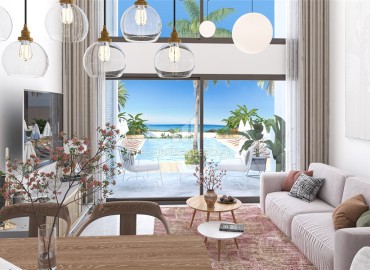 Новые апартаменты 1+1 на этапе строительства в 100 метрах от пляжа, Татлысу, Фамагуста, Северный Кипр, 66-118 м2 ID-13275 фото-12