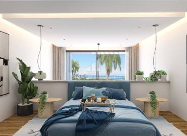 Новые апартаменты 1+1 на этапе строительства в 100 метрах от пляжа, Татлысу, Фамагуста, Северный Кипр, 66-118 м2 ID-13275 фото-17