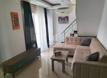 Duplex apartment 2 + 1, furnished and equipped, 300 meters from the sea, Alanya, center ID-13305 фото-6