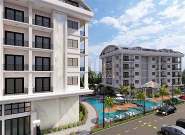 Апартаменты разных планировок, 46-123,5м², в комплексе на этапе строительства в 300м от моря в районе Каргыджак, Алания ID-13317 фото-4