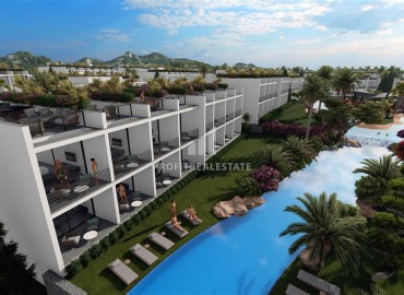 Новые апартаменты в рассрочку, на этапе строительства, в комплексе с собственным пляжем, Татлысу, Фамагуста, Северный Кипр, 43-365 м2 ID-13346 фото-5
