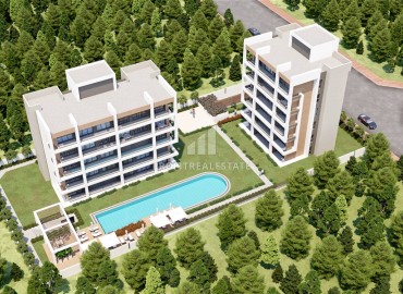 Инвестиционная недвижимость: двухкомнатная квартира на начальном этапе строительства, Алтынташ, Анталия, 66 м2 ID-13356 фото-1