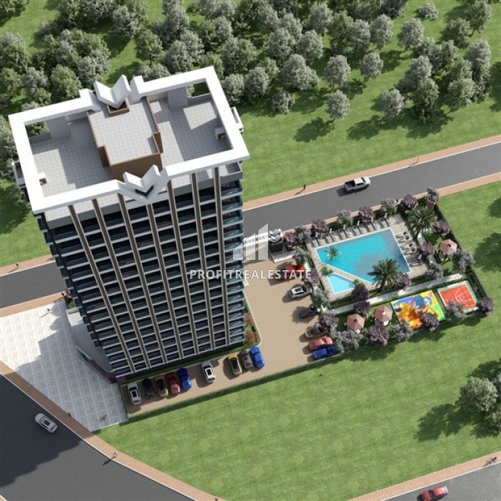 Комфортабельная квартира 1+1, 70м² с двумя балконами, в комплексе премиум класса в Тедже, Мерсин ID-13357 фото-1