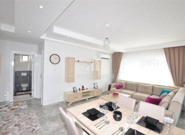 One-bedroom apartment with furniture and appliances, 450 meters from the sea, Kargicak, Alanya, 65 m2 ID-8904 фото-11