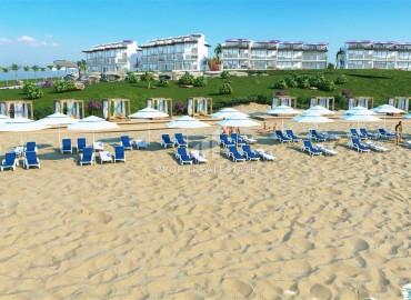 Квартиры 2+1 и 3+1 в резиденции собственным пляжем, на завершающем этапе строительства, Кючюкэренкёй, Северный Кипр, 115-142 м2 ID-13380 фото-9