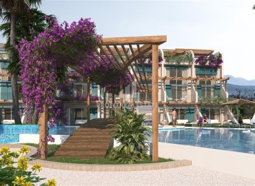 Инвестиционный жилой проект с собственным пляжем, на Северном Кипре, в Эсентепе, 50-138 м2 ID-13384 фото-3
