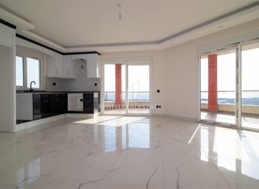 View penthouse 115 m2, with panoramic sea views, with four bedrooms, unfurnished, Payallar, Alanya ID-13390 фото-3