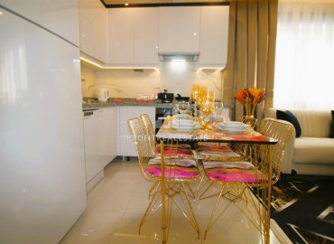 Двухкомнатные апартаменты с профессиональным дизайном, в 300 метрах от центра Махмутлара, Аланья, 55 м2 ID-13407 фото-6