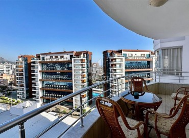 Элегантные трехкомнатные апартаменты 120 м2, с застекленным балконом, в Джикджилли, Аланья ID-13426 фото-11