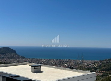 Luxury unfurnished duplex apartment 157 m2, with three bedrooms, with sea views, in Bektas, Alanya ID-13436 фото-16
