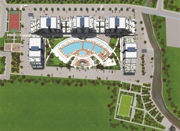 Новый жилой проект с отельной инфраструктурой в 300 метрах от пляжа, Искеле, Фамагуста, Северный Кипр, 39-85 м2 ID-13463 фото-6