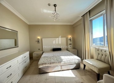 Двухкомнатная меблированная квартира 95м2, с панорамным видом на море, в комплексе с инфраструктурой отеля, Каргыджак, Аланья ID-13471 фото-12