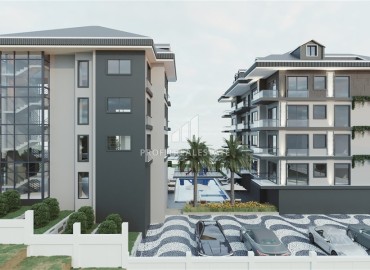 A new project of a cozy residence at the initial stage of construction in the Alanya Payallar area, 2500m from the sea ID-13508 фото-6