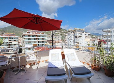 Inexpensive duplex apartment 4 + 2, with furniture and appliances, in a cozy residential residence, Alanya, 225 m2 ID-13536 фото-14