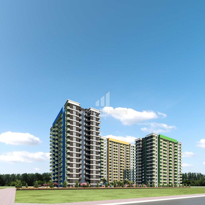 Старт продаж: новый проект комплекса премиум класса с семейными квартирами, 70-94м², в районе Мерсина – Чешмели ID-13552 фото-1