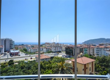 Bright furnished apartment 2 + 1 of 120 m2 with a bathroom and sea views in a residence with facilities in Cikcilli, Alanya ID-11067 фото-3