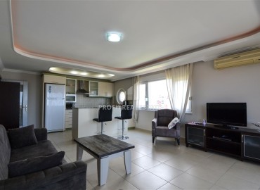 Bright furnished apartment 2 + 1 of 120 m2 with a bathroom and sea views in a residence with facilities in Cikcilli, Alanya ID-11067 фото-7