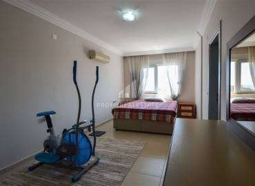 Светлая меблированная квартира 2+1 площадью 120 м2 с ванной и видом на море в комплексе с инфраструктурой в Джикджилли, Аланья ID-11067 фото-15
