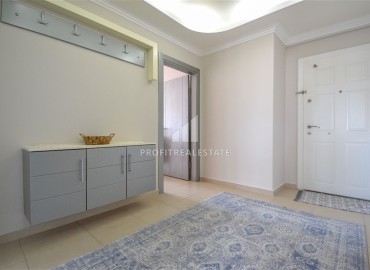 Bright furnished apartment 2 + 1 of 120 m2 with a bathroom and sea views in a residence with facilities in Cikcilli, Alanya ID-11067 фото-19