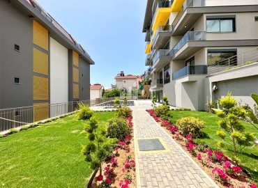 Двухкомнатные апартаменты в резиденции с развитой инфраструктурой, в 500 метрах от моря, Кестель, Аланья, 55 м2 ID-13641 фото-15