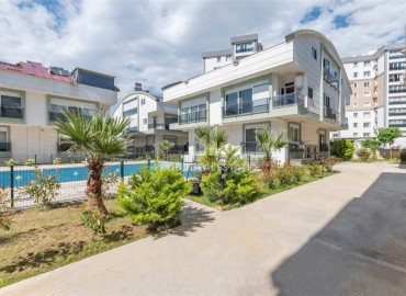 Bright duplex apartment 3 + 1, unfurnished, in a residential residence with a swimming pool, in the Guzeloba district, Antalya, 130 m2 ID-13684 фото-19