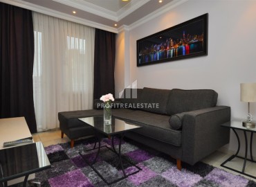 Меблированная квартира с одной спальней, 55м², в центре Алании в комплексе с бассейном ID-11363 фото-8