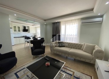 Дизайнерская трехкомнатная квартира, 135м², с видом на море в большой резиденции в центре Махмутлара, Алания ID-13713 фото-12