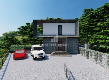 New modern villa 172m2, with a sea view, at the final stage of construction, Elikesik, Konakli, Alanya ID-13728 фото-3