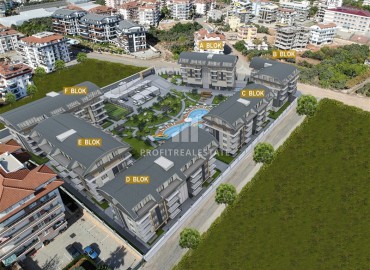 Двухкомнатные апартаменты, 48м², в новом комплексе с обширной инфраструктурой в районе Оба, Алания. ID-13743 фото-2