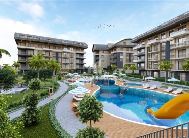 One bedroom apartment, 48m², in a new residence with extensive facilities in Oba, Alanya. ID-13743 фото-4