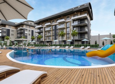 One bedroom apartment, 48m², in a new residence with extensive facilities in Oba, Alanya. ID-13743 фото-7