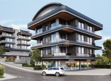 Comfortable apartment, 44-165m², and commercial premises, 70-128m² in a residence under construction in Oba, 900m from the sea ID-13752 фото-1