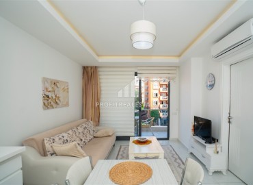 Furnished one bedroom apartment in a residence with two swimming pools, Alanya center, 55 m2 ID-13755 фото-4