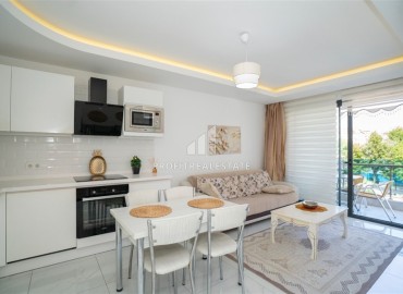 Furnished one bedroom apartment in a residence with two swimming pools, Alanya center, 55 m2 ID-13755 фото-6