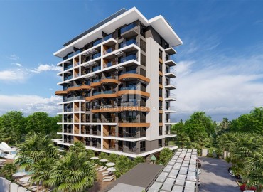 One-bedroom apartment under construction, 63m2, in a modern residential residence with facilities in Avsallar, Alanya ID-13795 фото-8