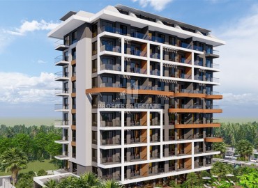 One-bedroom apartment under construction, 63m2, in a modern residential residence with facilities in Avsallar, Alanya ID-13795 фото-9