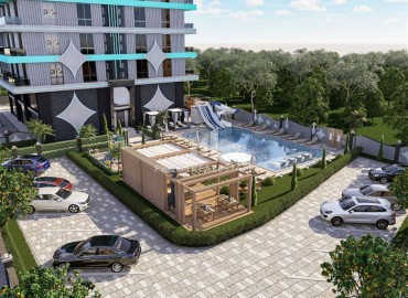 Apartment at the project stage at the lowest developer prices, just 500 meters from the center of Mahmutlar, 56-155 m2 ID-13797 фото-2