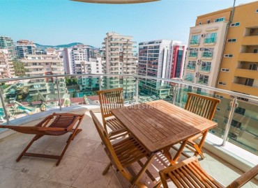 Меблированная трехкомнатная квартира 115 м2 с джакузи и панорамным видом на Таврские горы, в 300 метрах от пляжа в Махмутларе, Аланья ID-10800 фото-10