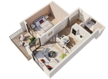 Двухкомнатные и трехкомнатные квартиры, 82-120м², в малоквартирной резиденции в 100м от моря в районе Аяш, Эрдемли ID-13837 фото-12