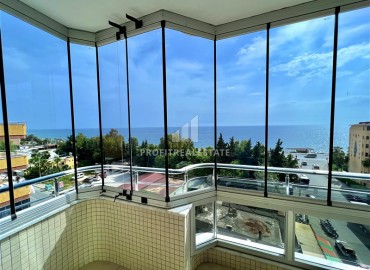Стильная меблированная квартира 2+1, 125 м2, с застеклённым балконом и видом на море, в 100 метрах от пляжа, Махмутлар, Аланья ID-13850 фото-3