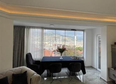 Стильная трехкомнатная квартира, 105м², с видом на горы в центре Алании, открытом для ВНЖ ID-13873 фото-4