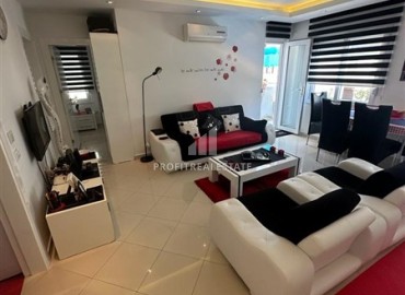 Furnished apartment 2 + 1, 90m², in a residence with a swimming pool, in the center of Oba, Alanya ID-13883 фото-3