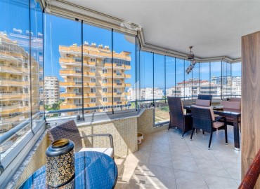 Стильная яркая трехкомнатная квартира 115 м2, с застеклённым балконом, в 300 метрах от пляжа, Махмутлар, Аланья ID-13921 фото-8